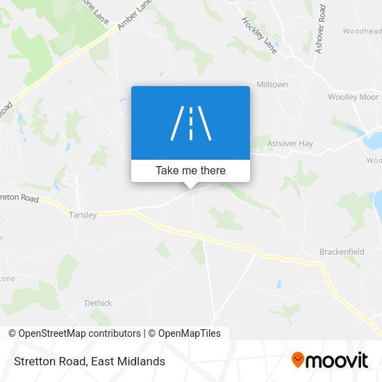 Stretton Road map