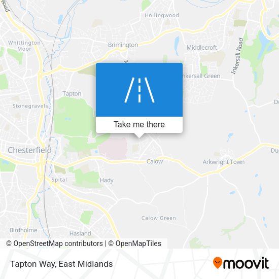 Tapton Way map