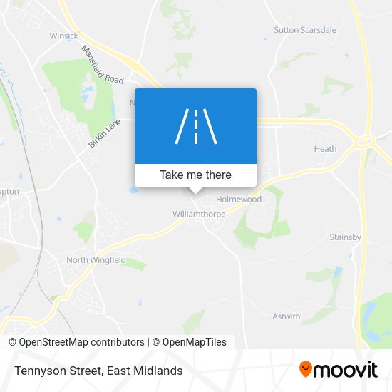 Tennyson Street map