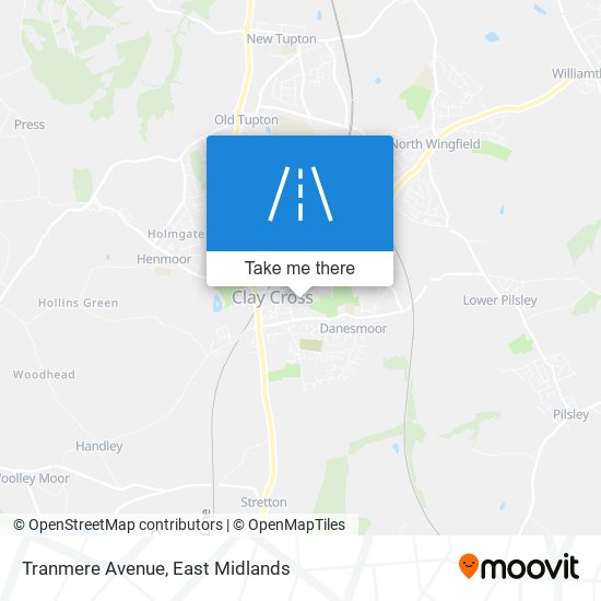 Tranmere Avenue map