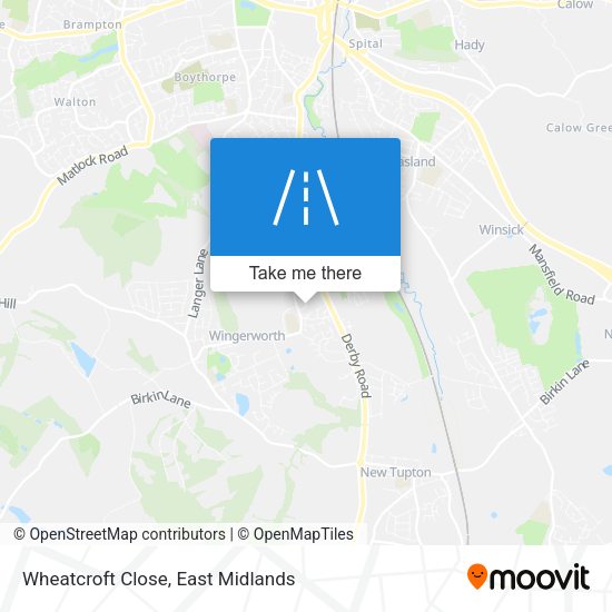 Wheatcroft Close map