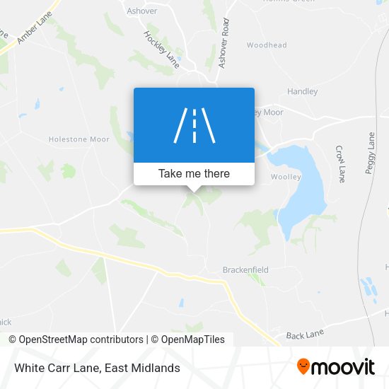 White Carr Lane map