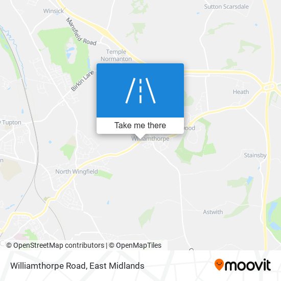 Williamthorpe Road map