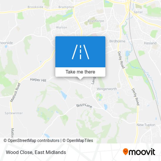 Wood Close map