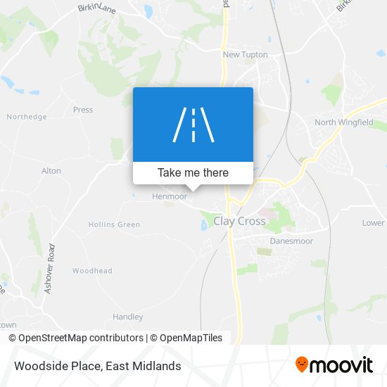 Woodside Place map