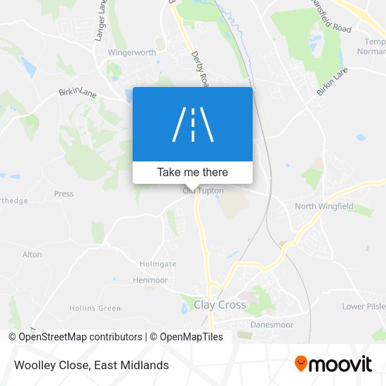 Woolley Close map