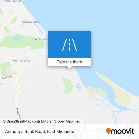 Anthony's Bank Road map