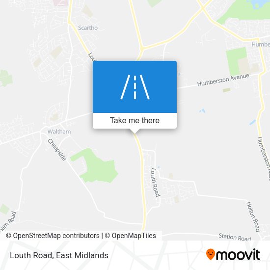 Louth Road map