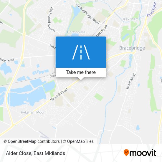 Alder Close map