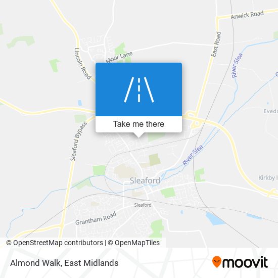 Almond Walk map