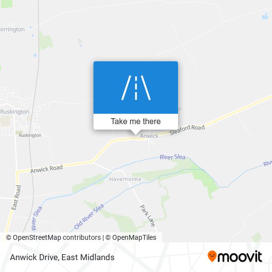 Anwick Drive map