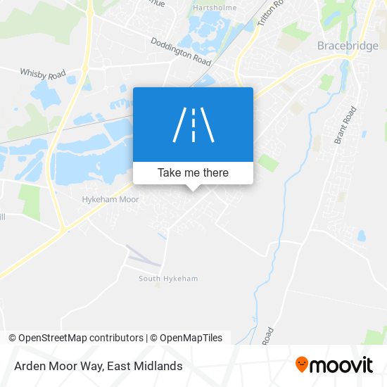 Arden Moor Way map
