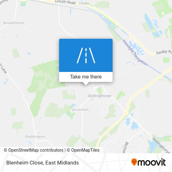 Blenheim Close map