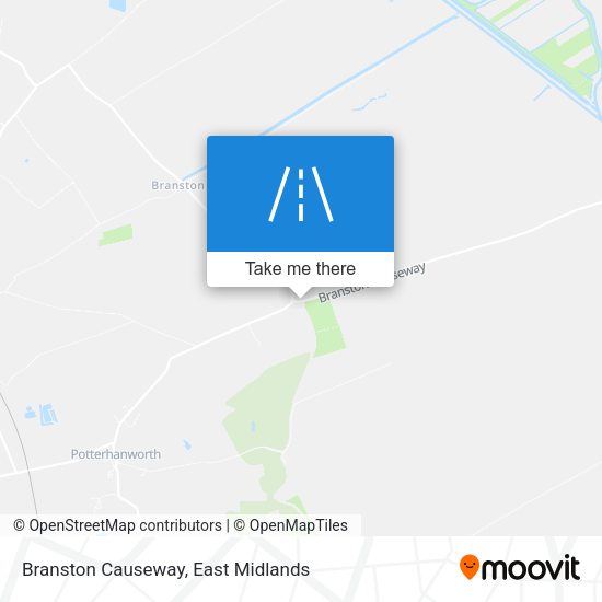 Branston Causeway map