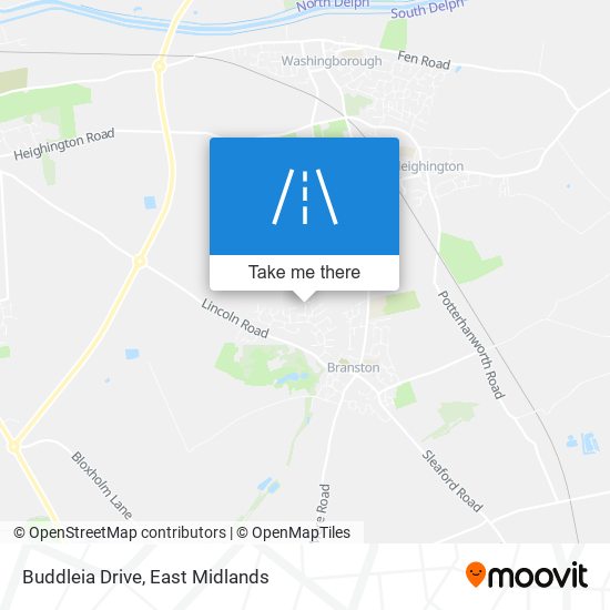 Buddleia Drive map