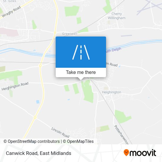Canwick Road map