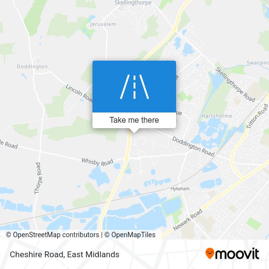 Cheshire Road map