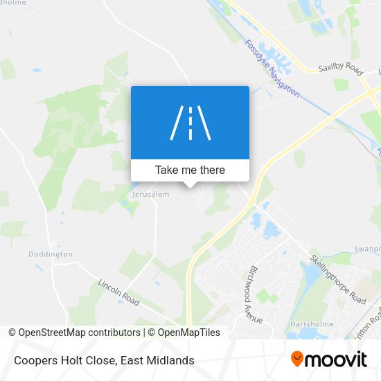 Coopers Holt Close map