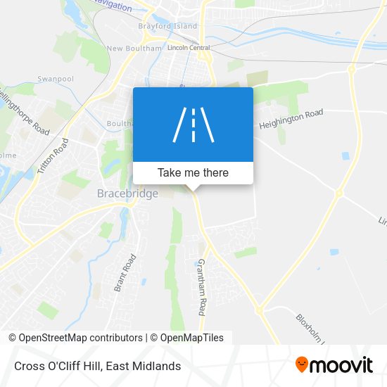 Cross O'Cliff Hill map