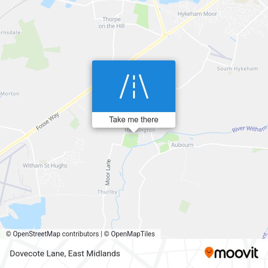 Dovecote Lane map