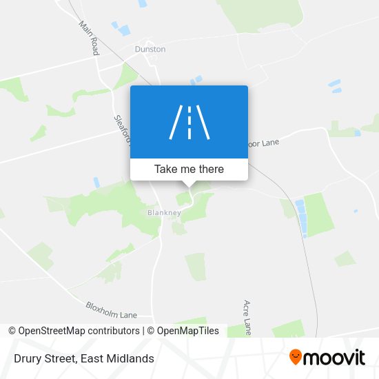 Drury Street map