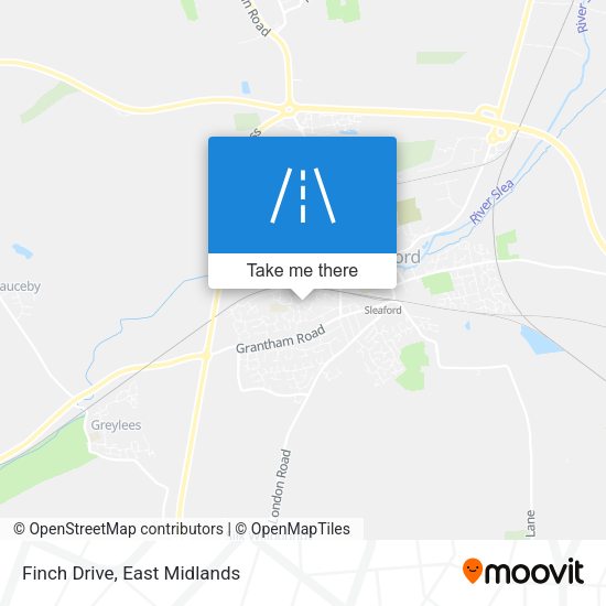 Finch Drive map