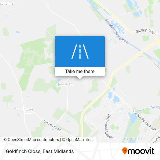 Goldfinch Close map