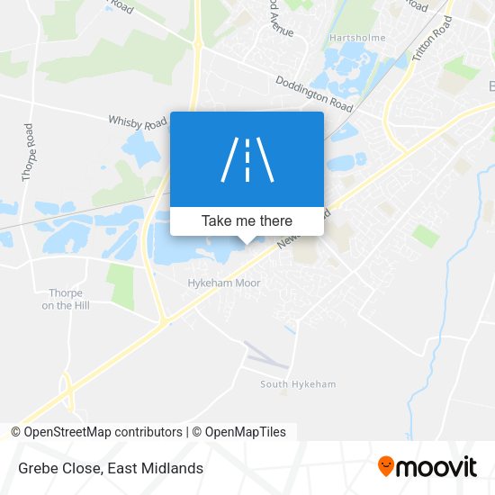 Grebe Close map