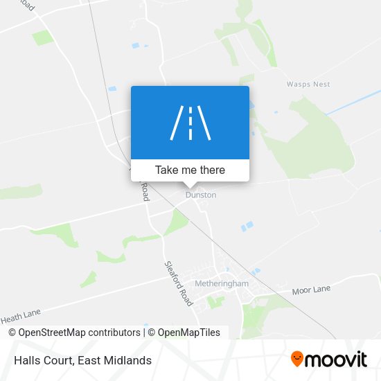 Halls Court map