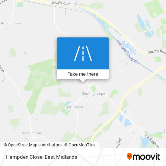 Hampden Close map