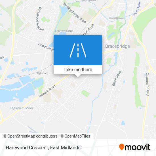 Harewood Crescent map