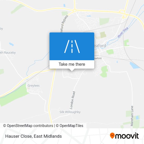 Hauser Close map