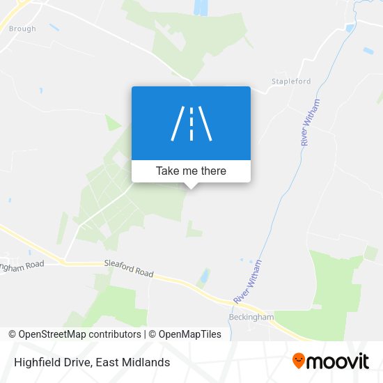 Highfield Drive map
