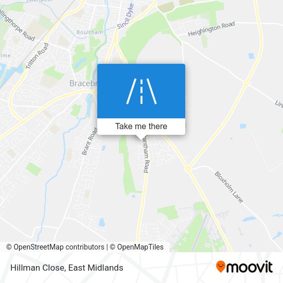 Hillman Close map