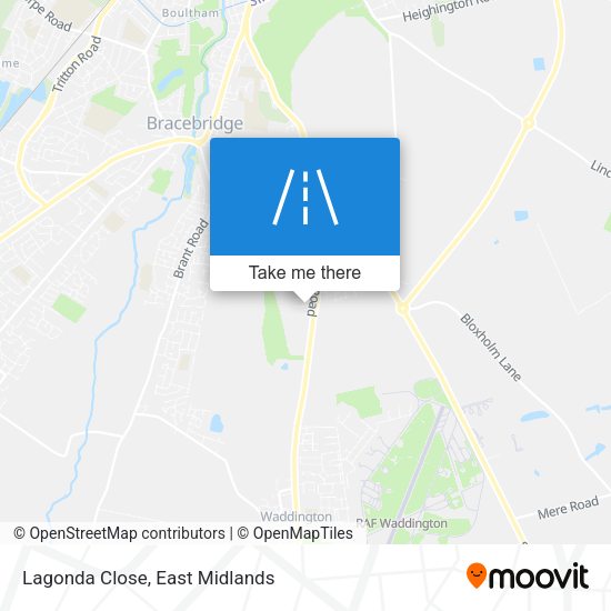 Lagonda Close map