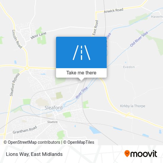 Lions Way map