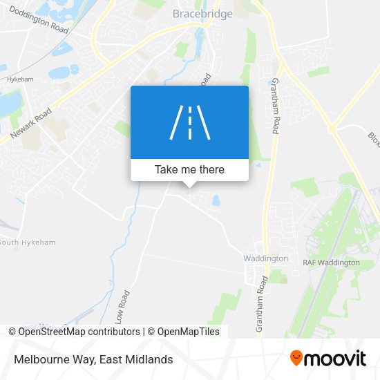 Melbourne Way map