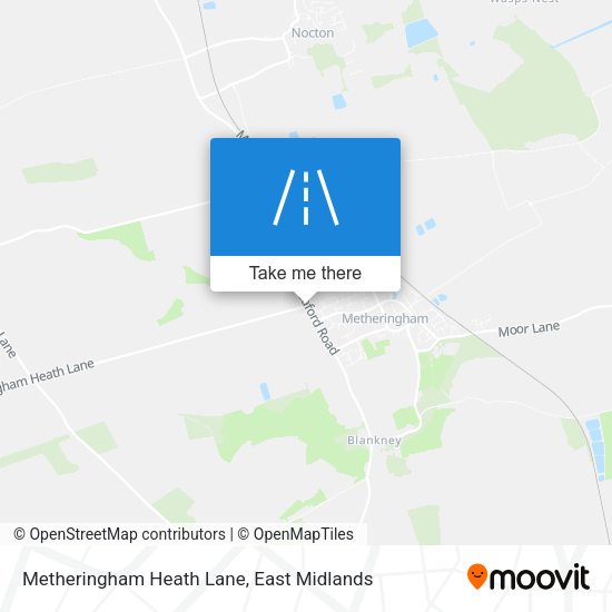 Metheringham Heath Lane map