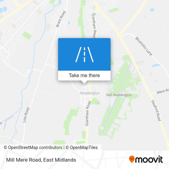 Mill Mere Road map