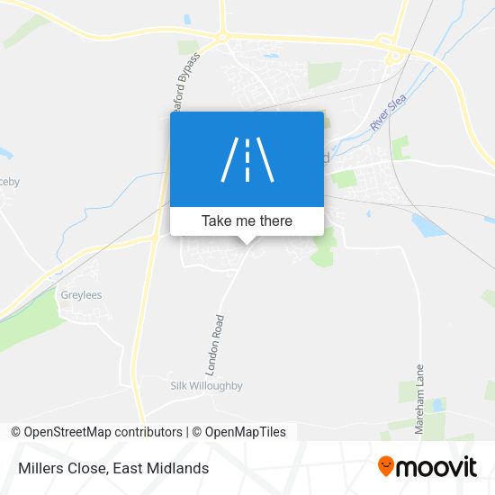 Millers Close map