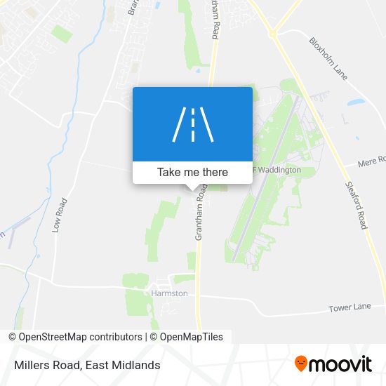Millers Road map