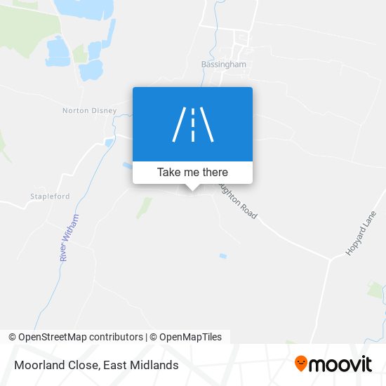 Moorland Close map