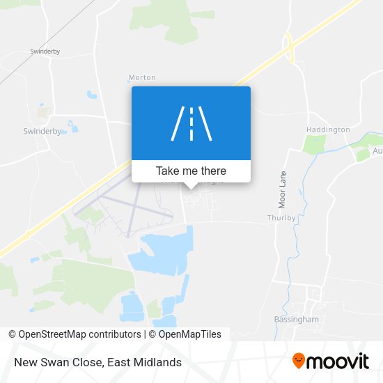 New Swan Close map