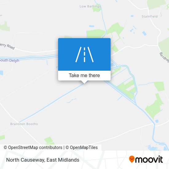 North Causeway map
