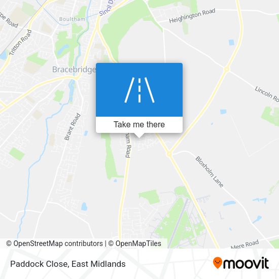 Paddock Close map