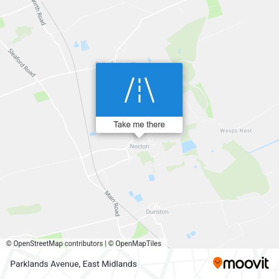 Parklands Avenue map
