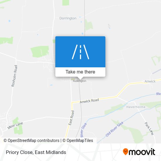 Priory Close map