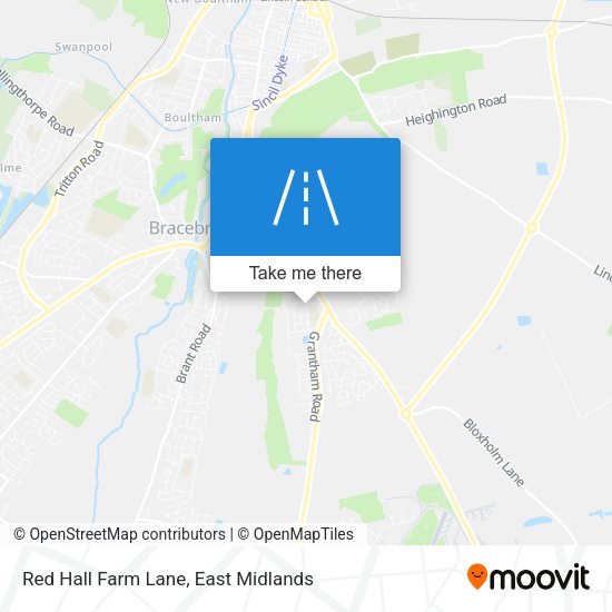 Red Hall Farm Lane map