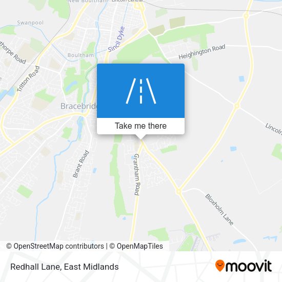Redhall Lane map