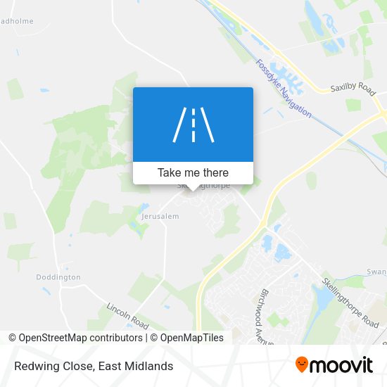 Redwing Close map